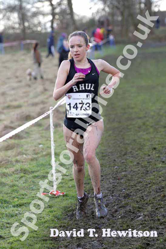 Emelia Gorecka on her way to winning the 2013 BUCS Cross Country Championships.
